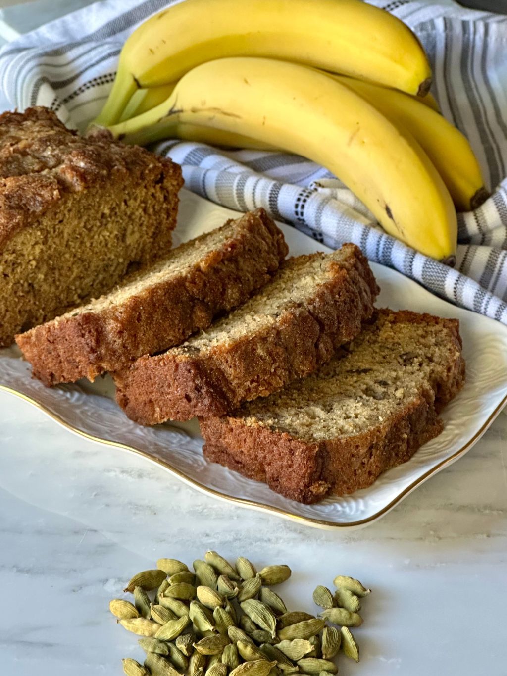 Brown Butter-Cardamom & Walnut Banana&nbsp;Bread