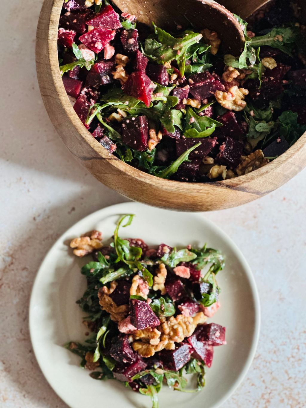 Beet Salad with Arugula, Walnuts &&nbsp;Feta
